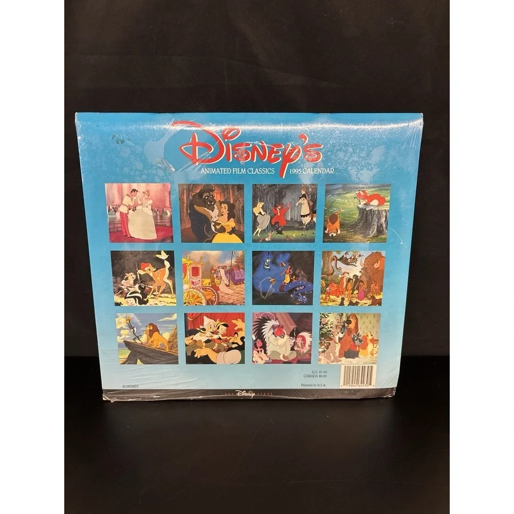 Vintage Disney 1995 Calendar Still In Packaging one rip on back